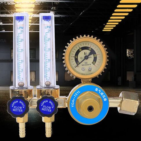 0.25MPa Argon Gas Pressure Regulator with Dual Gauges Precision Forged Welding Accessory for Stable Performance in Arc Welding Cutting Tasks in Saudi Arabia