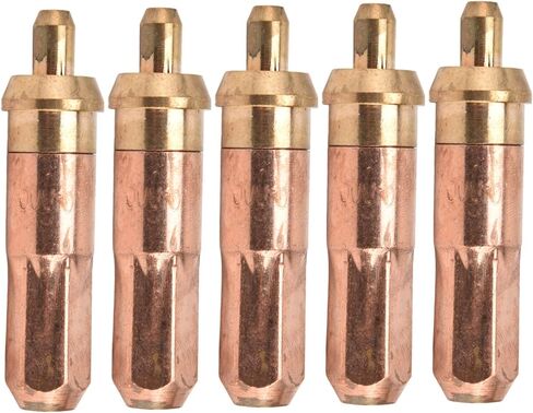 5Pcs Acetylene Cutting Tips Brass Copper Welding Nozzles for Acetylene Cutting Torches Applicable to Acetylene and Oxygen with 200 250mm Cutting Thickness 73mm Length in Saudi Arabia