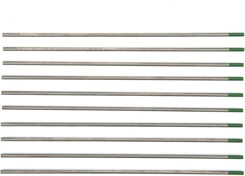 10pcs tig tungsten electrode wp tip green tip exerles accessories 2.4 × 150mm لللحام سبائك الألومنيوم الفولاذ المقاوم للصدأ اللحام in Saudi Arabia