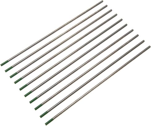 10pcs tig tungsten electrode wp tip green tip exerles accessories 2.4 × 150mm لللحام سبائك الألومنيوم الفولاذ المقاوم للصدأ اللحام in Saudi Arabia