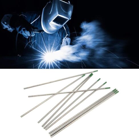 10pcs tig tungsten electrode wp tip green tip exerles accessories 2.4 × 150mm لللحام سبائك الألومنيوم الفولاذ المقاوم للصدأ اللحام in Saudi Arabia