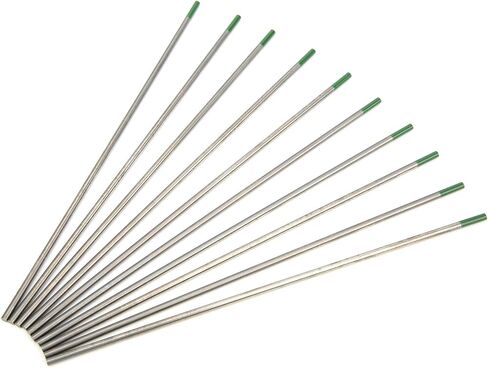 10pcs tig tungsten electrode wp tip green tip exerles accessories 2.4 × 150mm لللحام سبائك الألومنيوم الفولاذ المقاوم للصدأ اللحام in Saudi Arabia