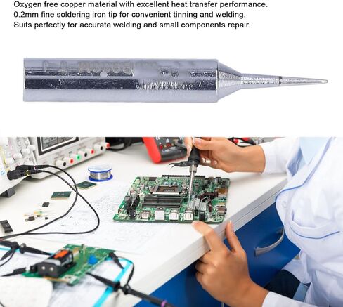 Soldering Iron Tip Solder Bit Welding Head 0.2mm Conical Welder Accessory Part Replacement in Saudi Arabia