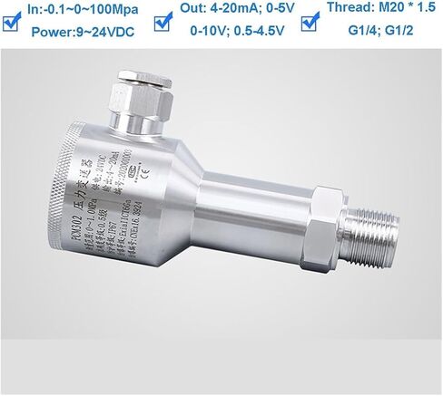 Small Pressure Transmitter Marine All Stainless Steel Diffusing Silicon(4-20ma Output,0-0.4.Mpa) in Saudi Arabia