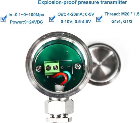 Small Pressure Transmitter Marine All Stainless Steel Diffusing Silicon(4-20ma Output,0-0.4.Mpa) in Saudi Arabia