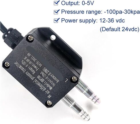 Pressure Sensor 4-20mA Sensor Differential Pressure Air Rs485 Negative Pressure Fan Pipeline Pressure Transmitter(0-5kpa 4-20mA) in Saudi Arabia