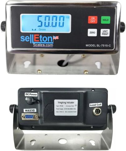 SELLETON SL-700-2X3 | 24 "× 36" (2 × 3) مقاييس أرضية متعددة الحزم مع مؤشر ، والاستخدامات الصناعية والمستودعات تستخدم | 10x حزمة متعددة باللون الأحمر | 30،000 رطل × 5 رطل in Saudi Arabia