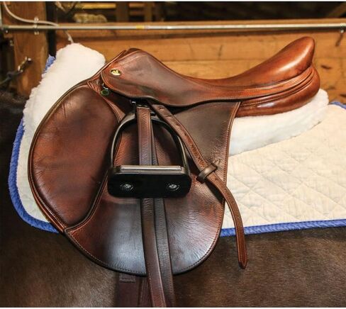 Dura-Tech Fleece & Memory Foam Half Pad with Wither Relief | Enhanced Shock Absorption | Promotes Back Comfort | Wither Relief Design | Suitable for Hard-to-Fit Horses | Sweat-Wicking Quilted Cotton in Saudi Arabia