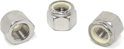 3/8-24 NYLON INSERT LOCK NUTS (خيط غير جيد) 18-8 الفولاذ المقاوم للصدأ (25 جهاز كمبيوتر) in Saudi Arabia