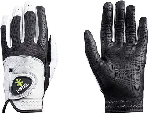 HIRZL Trust Control 2.0 Ladies Golf Gloves – All Weather Womens Golf Glove (White/Black) | Kangaroo Leather Palm | Cabretta Leather Backhand | Trusted by Pros | Sweat Free, Ultimate Grip, Stretch Fit in Kuwait
