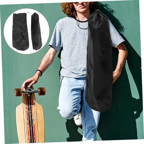 TOYANDONA 2PCS Multifunctional Skateboard Sling Bag Waterproof Sports Backpack Adjustable Strap Convenient Crossbody Carry Bag for Outdoor Skateboarding Random Style in Saudi Arabia