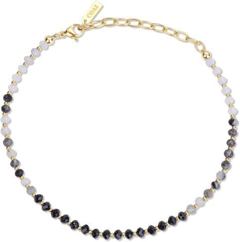 COAI Waterproof Anklet for Women, Women's Gradient Crystal Beaded Anklet in Saudi Arabia