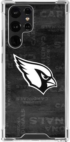 Skinit Clear Phone Case Compatible with Galaxy S24 Ultra - Officially Licensed NFL Arizona Cardinals Black & White Design in Saudi Arabia
