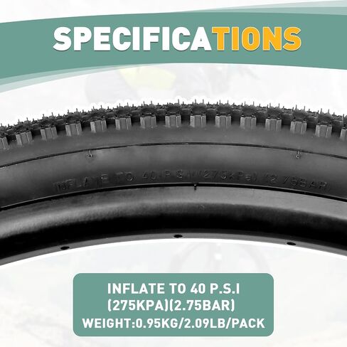 WEEROCK MTB BIKE TYRE حزمة 24/26/27.5/29 بوصة الإطارات قابلة للطي باستبدال إطار 24 x1.95/26 x 1.95/27.5 × 1.95/29 × 2.1 إطارات الدراجات الجبلية in Saudi Arabia