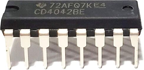 CD4042BE CD4042 CD4042 CMOS Quad Clocked 'D' Latch Breadboard-Friendly IC DIP-16 (Pack of 20) in Saudi Arabia