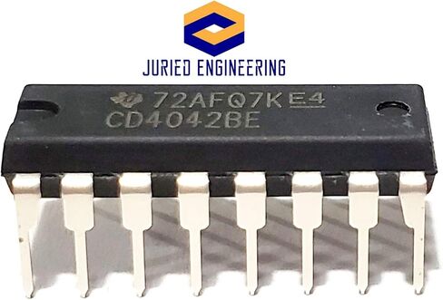 CD4042BE CD4042 CD4042 CMOS Quad Clocked 'D' Latch Breadboard-Friendly IC DIP-16 (Pack of 20) in Saudi Arabia
