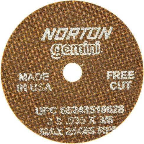 Type 01 Gemini Reinforced Cut-Off Wheels - 3"x.035"x3/8" Gemini Fast Cut Cut Off Wheel [Set of 25] in Saudi Arabia