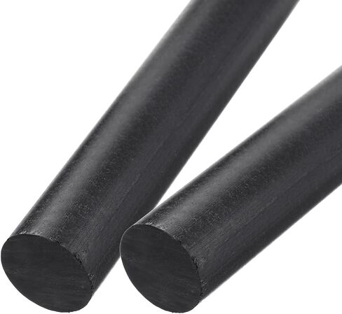 MECCANIXITY ABS Plastic Rod Round Solid Bar 10 mm x 200 mm Black for DIY Model Material, Architectural Model Making, DIY Sand Table, Pack of 4 Pcs in Kuwait