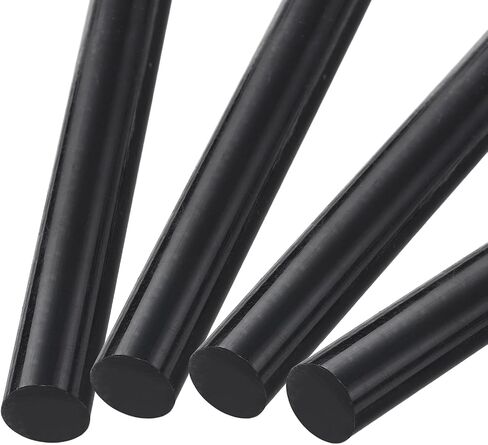 MECCANIXITY ABS Plastic Rod Round Solid Bar 10 mm x 200 mm Black for DIY Model Material, Architectural Model Making, DIY Sand Table, Pack of 4 Pcs in Kuwait