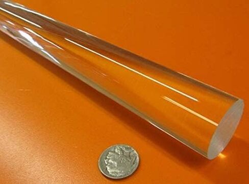 قضيب مستدير مقذوف الأكريليك 1.25 "(1-1/4") قطر × 6 قدم بطول 1 جهاز كمبيوتر in Saudi Arabia
