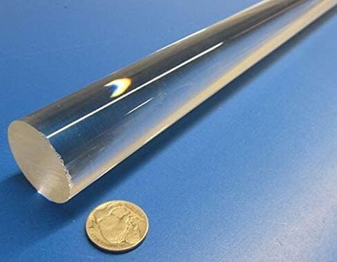 قضيب مستدير مقذوف الأكريليك 1.25 "(1-1/4") قطر × 6 قدم بطول 1 جهاز كمبيوتر in Saudi Arabia