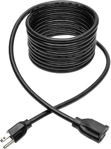 Eaton Tripp Lite 3-Prong 6ft Power Cord Extension Cable | Heavy-Duty 15A, 14AWG, 125V, NEMA 5-15P to NEMA 5-15R, Male-to-Female, Lifetime Manufacturer's Warranty (P024-006) in Kuwait