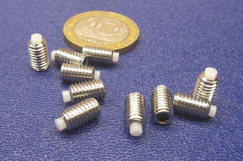 18-8 Stainless Steel Nylon Tip Set Screw 10-32 x .312" Thread Length 20 pcs in Saudi Arabia