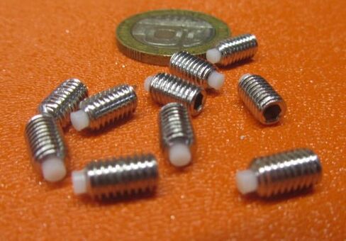 18-8 Stainless Steel Nylon Tip Set Screw 10-32 x .312" Thread Length 20 pcs in Saudi Arabia