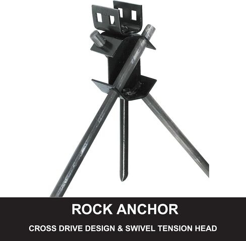 ربط أسفل 59110 Cross Drive Rock مرساة-مرساة شاقة 30 "مع رأس دوار لتركيب صخور آمن (5 عبوات) in Saudi Arabia
