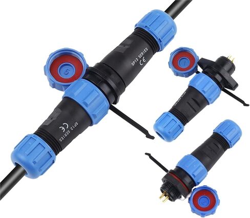 SP13 Nut/Flange/Docking IP68 Connector 2/3/4/5/6/7/9 Pin Cable Wire Connectors Aviation Socket 1Pcs(Flange Type,9P) in Saudi Arabia