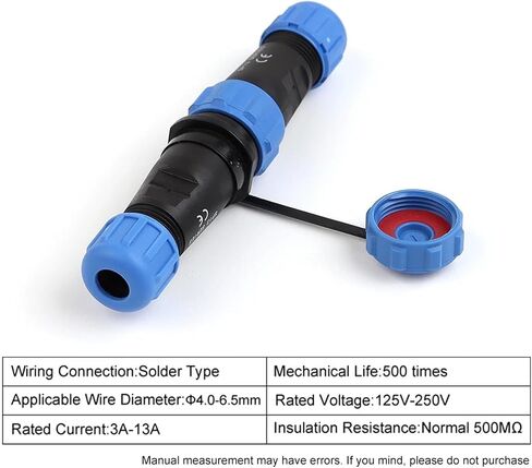 SP13 Nut/Flange/Docking IP68 Connector 2/3/4/5/6/7/9 Pin Cable Wire Connectors Aviation Socket 1Pcs(Flange Type,9P) in Saudi Arabia