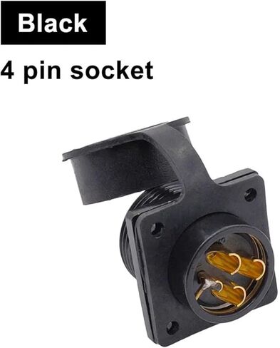 YD28 موصل YD28-15 Servo Motor Socket YD28K4T 4PIN 15PIN 1PCS (مقبس دبوس أسود -4) in Saudi Arabia