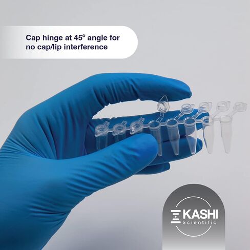 شريط PCR 8 أنبوب ، بولي بروبيلين واضح مع أغطية مسطحة - 125 شرائط/صندوق (.2ml ، غطاء مرفق) in Kuwait