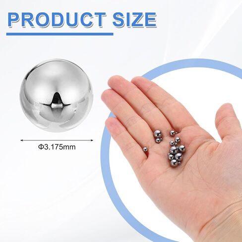 uxcell 300pcs Precision Bearing Steel Balls 11/64" (4.5mm) G10 Solid Chrome Steel Bearing Balls for Machinery, Automotive, and DIY (Surface Mirror Polished) in Saudi Arabia