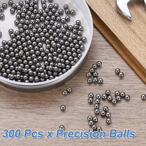 uxcell 300pcs Precision Bearing Steel Balls 11/64" (4.5mm) G10 Solid Chrome Steel Bearing Balls for Machinery, Automotive, and DIY (Surface Mirror Polished) in Saudi Arabia