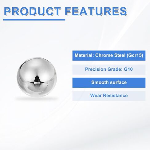 uxcell 300pcs Precision Bearing Steel Balls 11/64" (4.5mm) G10 Solid Chrome Steel Bearing Balls for Machinery, Automotive, and DIY (Surface Mirror Polished) in Saudi Arabia