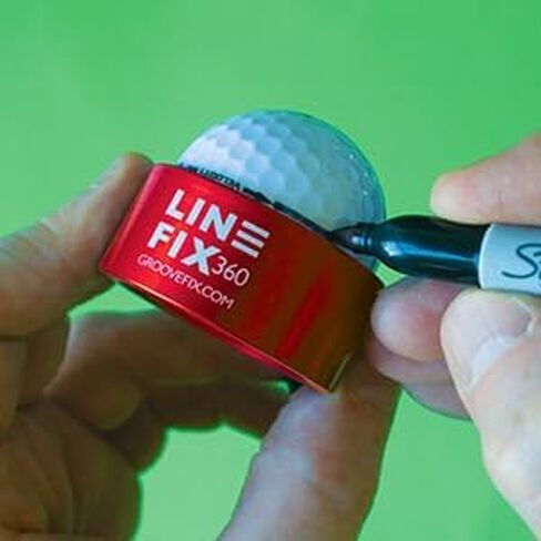 LineFix360 (Black) Golf Ball Alignment Marker – Precision 360° Line Tool for Enhanced Putting Accuracy in Saudi Arabia