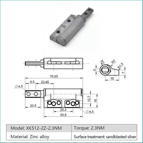 XK512 360 درجة تعسفي توقف مفصل توقف التدوير محور التناوب التوقف التعسفي 1pcs (XK512-1Y-1.8nm) in Kuwait