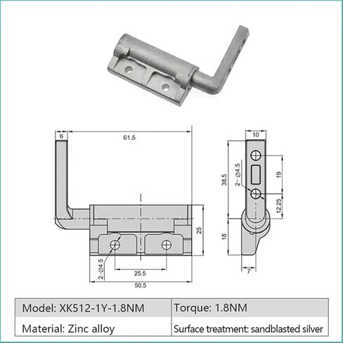 XK512 360 Degree Arbitrary Stop Hinge Stop Rotation Axis Arbitrary Stop 1Pcs(XK512-1Y-1.8NM) in Kuwait
