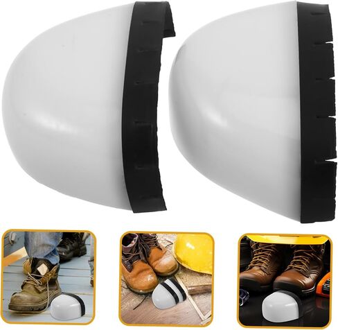 NUOBESTY 1Pair Guard Durable Safety Shoe Toe Caps Puncture Protection White for Construction Workplace Safety Footwear in Saudi Arabia