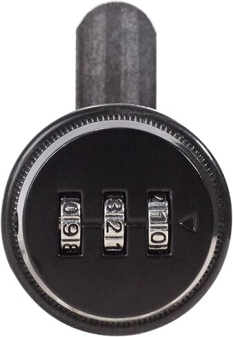 مزيج قفل مشفرة كام كامس قفلات خزانة خزانة صندوق البريد الخزانة 3 أرقام رمز تمرير 1pcs (أسطوانة سوداء 25 مم) in Kuwait