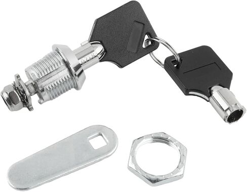 أسطوانة أقفال باب خزانة الباب قفل القفل القفل قفل صندوق خزانة مع 2 مفاتيح كام 16/20/25/30 مم 1pcs (25 مم) in Kuwait