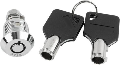 أسطوانة أقفال باب خزانة الباب قفل القفل القفل قفل صندوق خزانة مع 2 مفاتيح كام 16/20/25/30 مم 1pcs (25 مم) in Kuwait