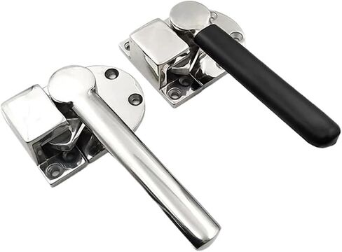 304 Stainless Steel Machinery Vehicle Door Handle Lock Cabinet Rotating Tightly Sealed 1Pcs(with Rubber Sleeve-L) in Saudi Arabia