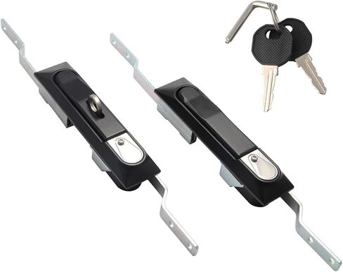 LG161Black Steel Door Connecting Rod Lock Industrial for Network Server Cabinet Control Lock 1Pcs in Saudi Arabia
