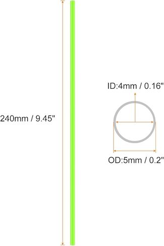 HARFINGTON 72pcs Spoke Skins Covers 0.2" Plastic Universal Dirt Bike Spoke Skin Wraps Bicycle Motorcycle Cycling Wheel Decoration Protector Spokes for 8"-21" Rims, Fluorescent Green in Saudi Arabia