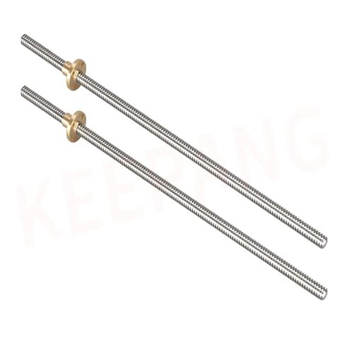 Linear Motion Ball Screw Precision Part 2pcs T8 Screw Screw Trapezoidal Screw Lead 4mm Engraving Machine Screw with Nut(1000mm) in Kuwait
