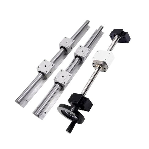 Double nut Ball Screw Control Machine Ball Screw Kit 4pcs SBR16UU Slider Block + 2pcs SBR16 Linear Guide +1 Set Ball Screw SFU1605 with Handhweel(650mm) in Kuwait
