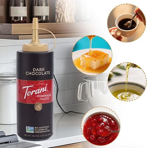 4pcs Sauce Syrup Coffee Dispenser Caps Compatible Only with 16.5oz Torani Flavor Concentrated Sauce Bottles, BPA-Free Plastic Pump Extended Nozzle Leak-Proof Replacement Lid for Easy Pouring in Saudi Arabia