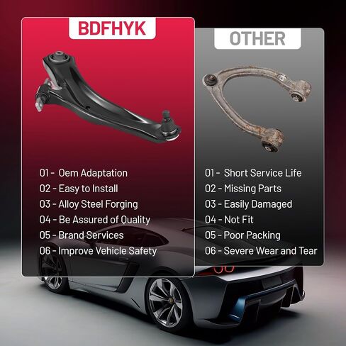 BDFHYK Front Lower Control Arm 8pcs,with Ball Joint Compatible with 2008-2015 Nissan Rogue/Rogue Select K621452 K621453 K750094 K750095 ES800582 ES800583 EV800550 in Saudi Arabia